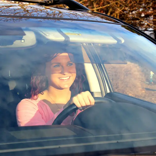 Driver's See Through Sun Visor