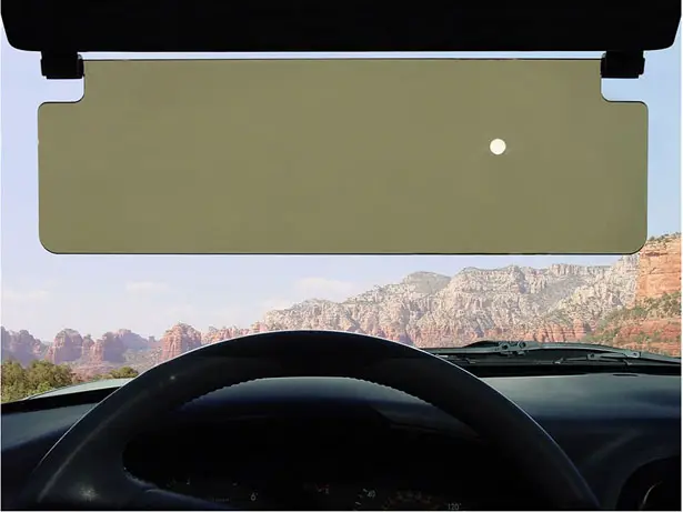 Driver's See Through Sun Visor