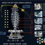 Power Long Drone-Car Tower: Condo Tower with Docking Station and Parking Tower for Drones by Richards Architecture Design