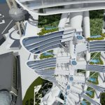 Power Long Drone-Car Tower: Condo Tower with Docking Station and Parking Tower for Drones by Richards Architecture Design