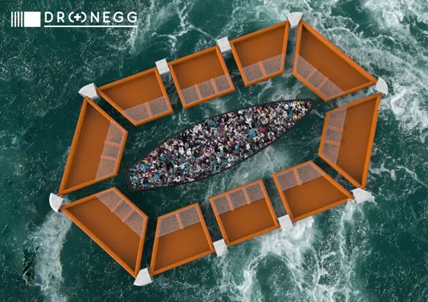 Dronegg : First Aid System for Rescue Operation at Sea