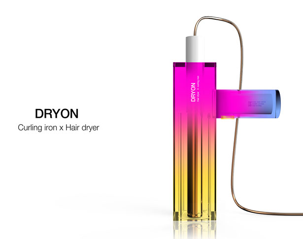 Dryon Curling Iron and Hair Dryer in One by Wanki Kim, Ara Jo, Seunghee Seo, Soyeon Na, Nahyeon Park, Suhyeon Ki, and Jihyeon Park