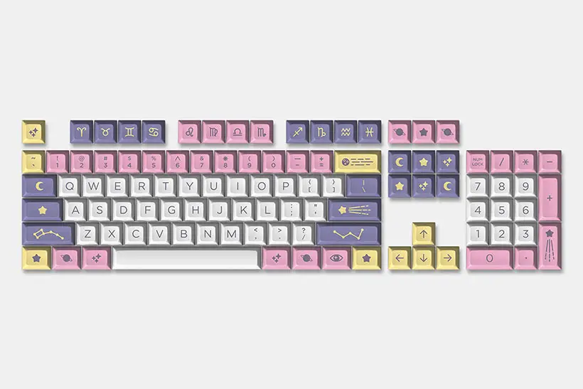 DSA Astrolokeys Keycaps by Sailorhg & Cassidoo