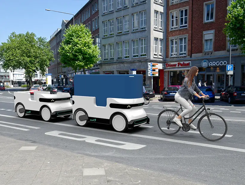 Ducktrain Electric, Automated Logistic Vehicle for Future Urban Last