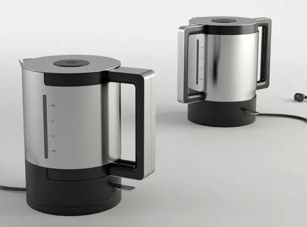 Due Kettle Features Twin Handles for Easy Grip