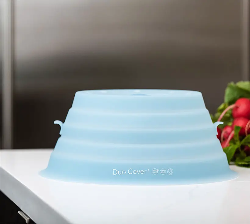 Duo Cover Microwave Splatter Guard with Moisture Lock Knob to Prevent Soggy  Leftovers - Tuvie Design