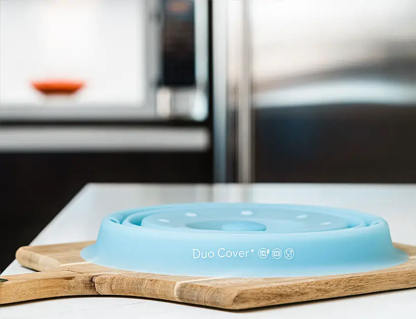 Duo Cover Microwave Splatter Guard with Moisture Lock Knob to Prevent Soggy  Leftovers - Tuvie Design