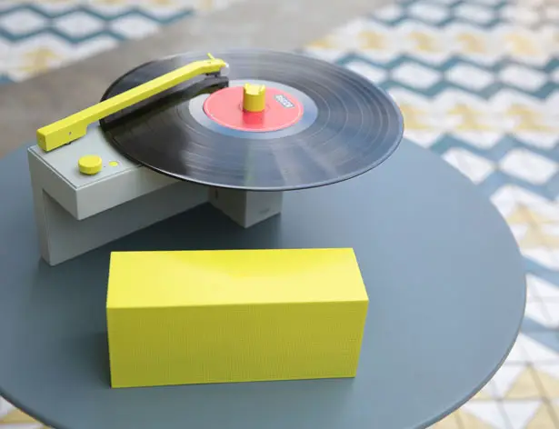DUO Hybrid Turntable Features a Detachable Bluetooth Speaker by Hym Seed Audio