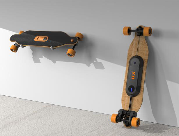 DX Skateboard Concept with Built-in Camera and Remote Control by Xiaochen Wang, Jing Hongzheng, and Tian Xiangwen