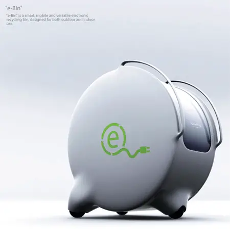 e-bin electronic mobile recycle bin