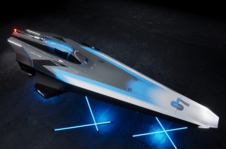 E1 Electric RaceBird Powerboat Was Inspired by Birds Flying Low Over Water