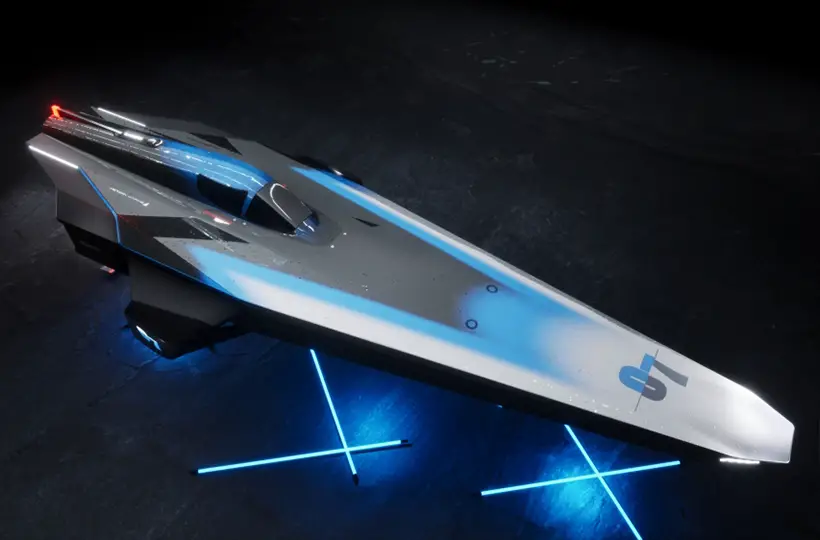 E1 Electric RaceBird Powerboat