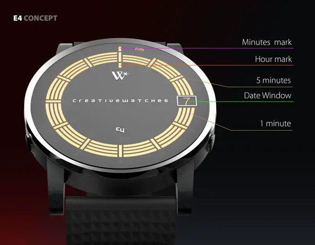 E4 Analogic Watch Concept by José Manuel Otero