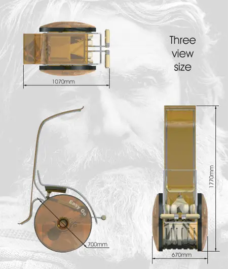 easy go bike concept for elderly people