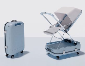 Easy Journey Suitcase Comes with Stroller Feature for Traveling with a Baby