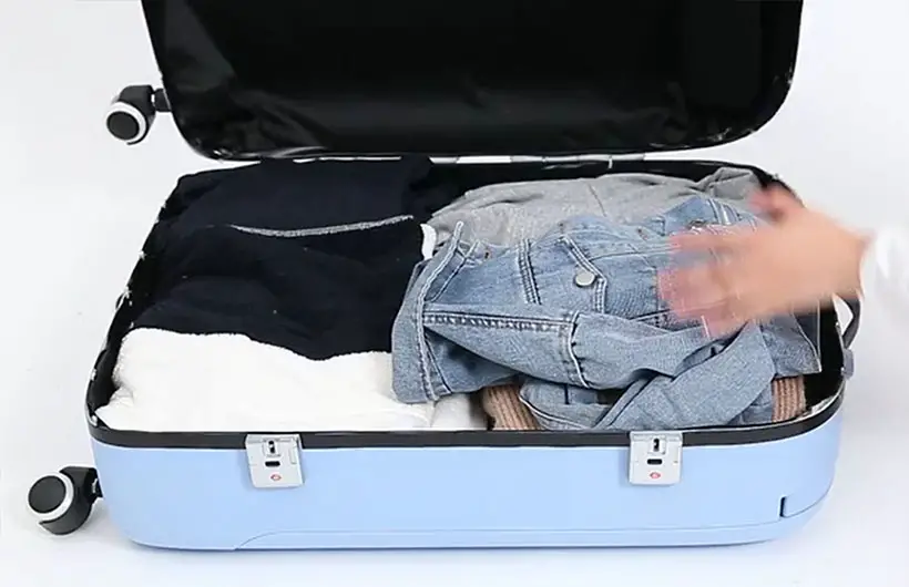 Easy Journey Suitcase Comes with Stroller Feature for Traveling with a Baby