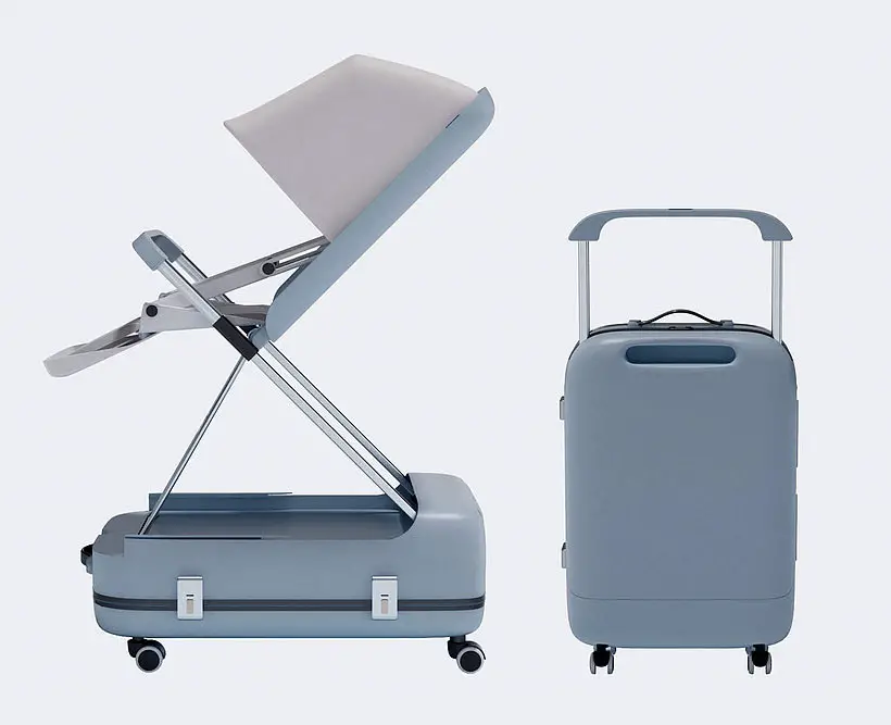 Easy Journey Suitcase Comes with Stroller Feature for Traveling with a Baby