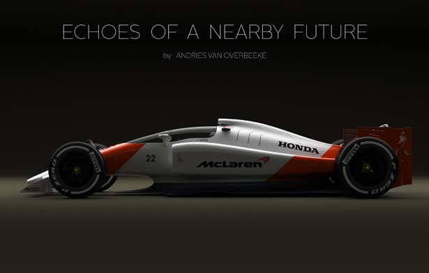 Echoes of a Nearby Future Part 3: Closed Cockpit McLaren-Honda Concept 2019 by Andries van Overbeeke
