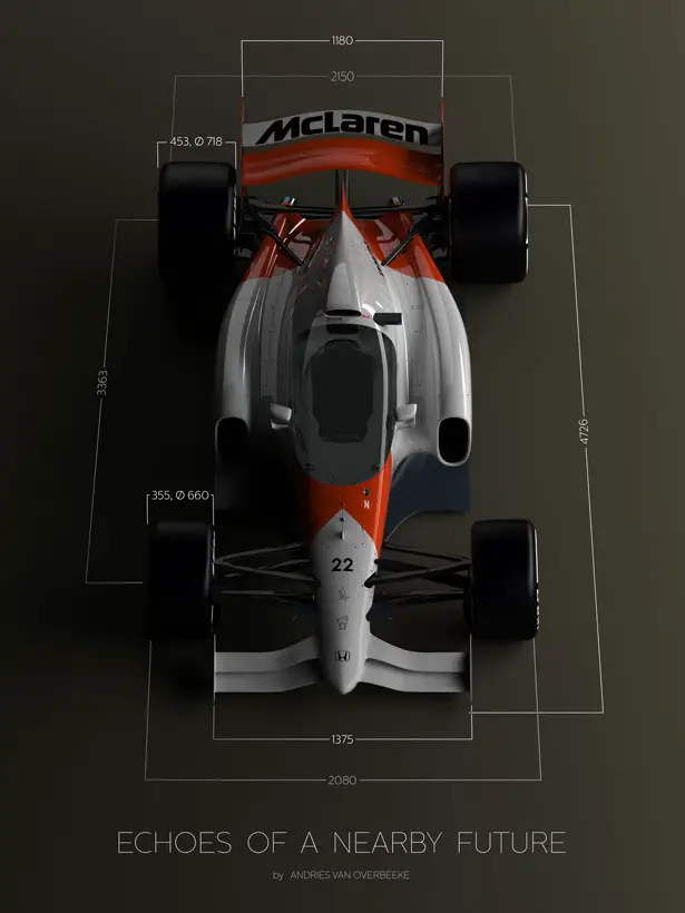 Echoes of a Nearby Future Part 3: Closed Cockpit McLaren-Honda Concept 2019 by Andries van Overbeeke