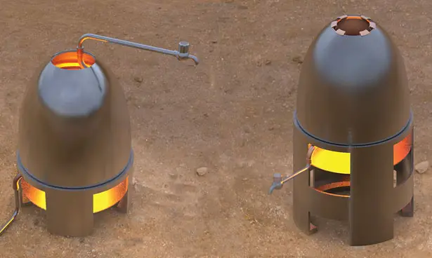 Eco Heater : Efficient Water Heating Device Concept for Rural Part of India