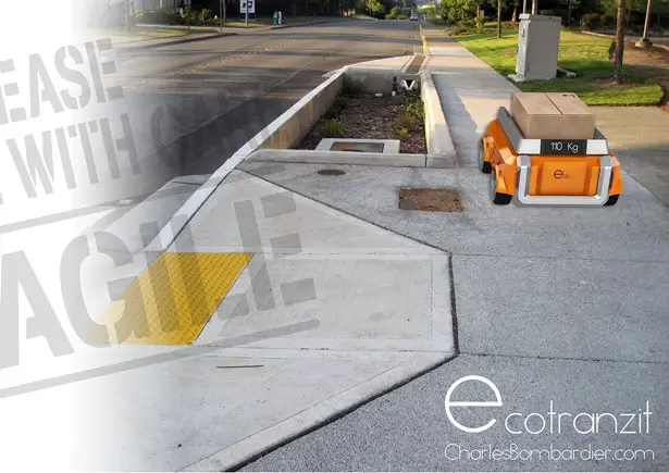 Ecotranzit Urban Package Delivery Bot by Charles Bombardier and Martin Rico