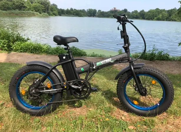 Ecotric Fat Tire Folding Electric Bike with 20-inch Tire