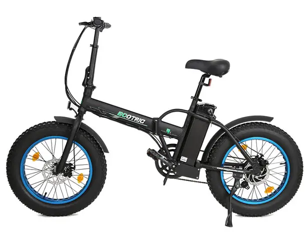 Ecotric Fat Tire Folding Electric Bike with 20-inch Tire