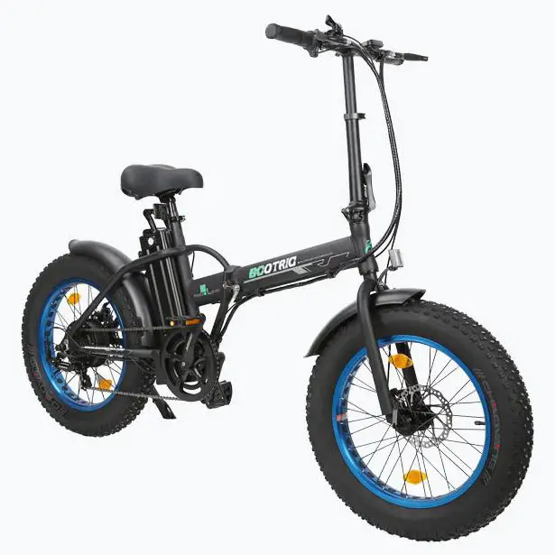 Ecotric Fat Tire Folding Electric Bike with 20-inch Tire