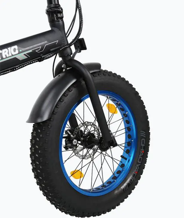 Ecotric Fat Tire Folding Electric Bike with 20-inch Tire