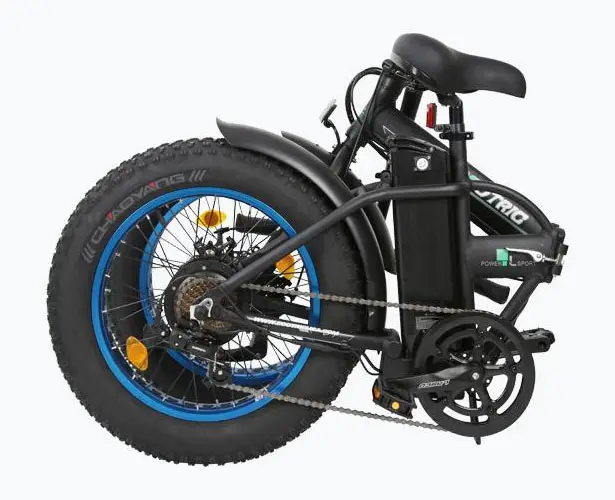 Ecotric Fat Tire Folding Electric Bike with 20-inch Tire