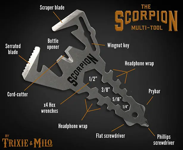 Everyday Carry Scorpion 12-in-1 Multitool