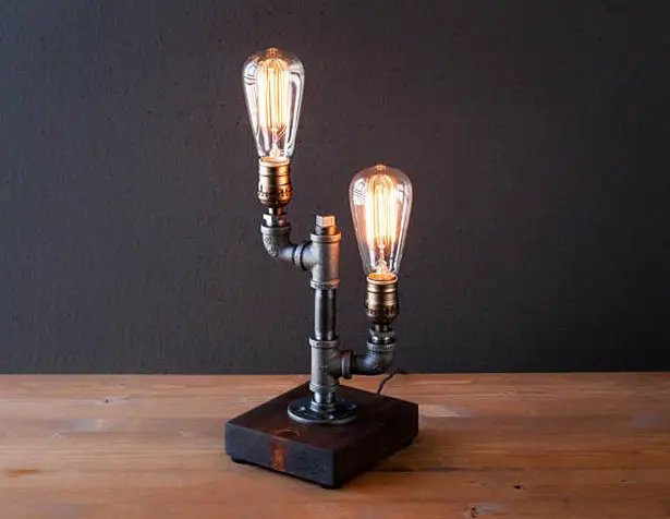 Edison Style Rustic Lamp by Urban Industrial Craft