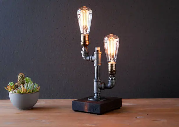 Edison Style Rustic Lamp by Urban Industrial Craft