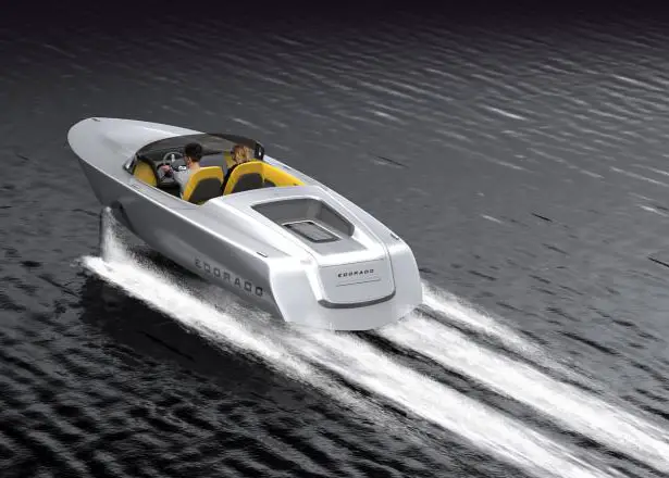 Edorado 7S Powerboat Features Hydrofoil Technology by Springtime