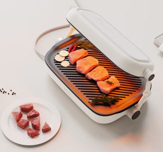 Eilo Teriyaki Furn – Modern and Compact Tabletop Grill with Adjustable Infrared Light