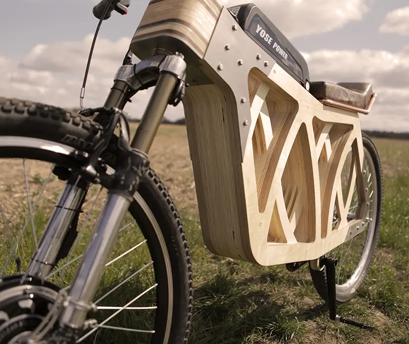 Electraply Wooden e-bike by Evie Bee