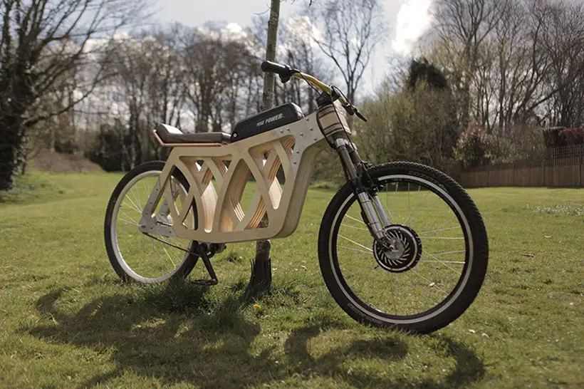 Electraply Wooden e-bike by Evie Bee