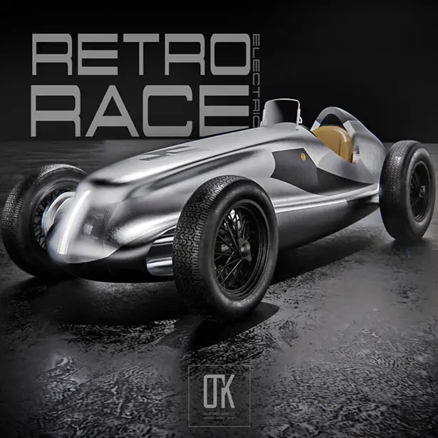 Electrical Retro Race Car Concept by Olcay Tuncay Karabulut