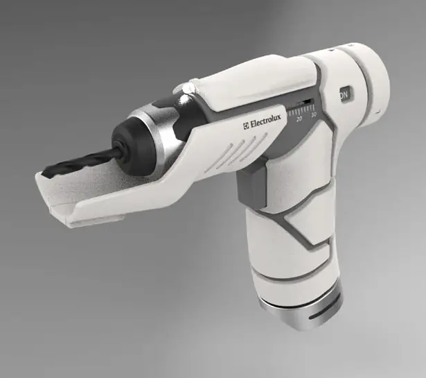 Electrolux Wireless Electric Drill Concept by Yu-Chung Chang