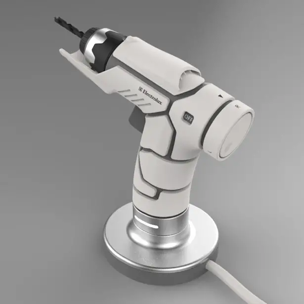Electrolux Wireless Electric Drill Concept by Yu-Chung Chang