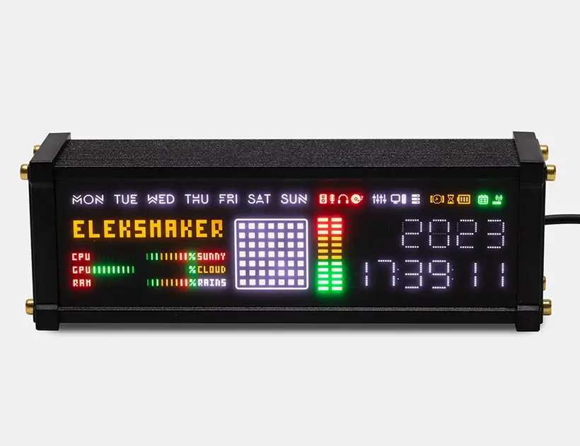 Eleks WFD Smart Clock With VU Meter and PC Monitor