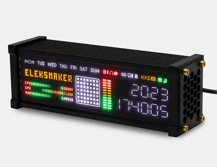 Eleks WFD Smart Clock With VU Meter and PC Monitor