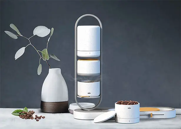 Eli - Automatic, Portable Coffee Brewer with Pour-Over Technique by ChenChen Fan