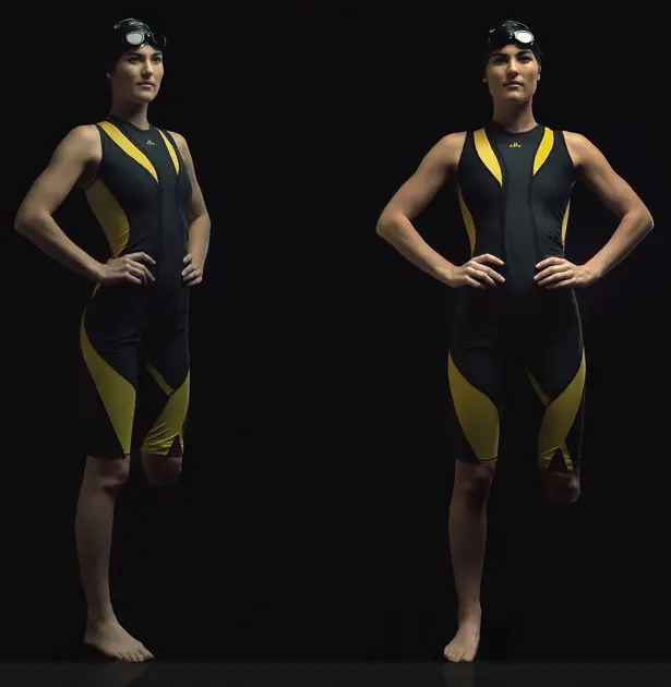 Elle : A Swimming Prosthetic and Swimwear by Della Tosin