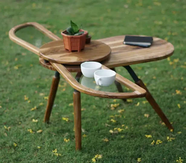 Elytra : A Winged Table Furniture Design by Radhika Dhumal