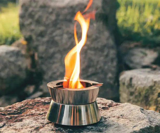 Ember Pocket Stove with Fire Vortex for Camping