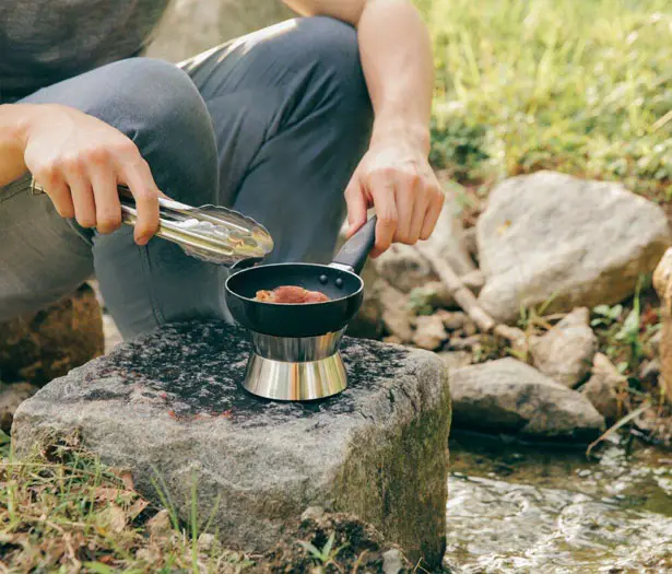 Ember Pocket Stove with Fire Vortex for Camping