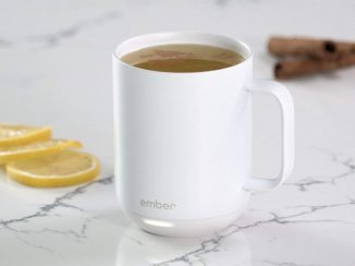 Ember EMBFJ CM171000US Temperature Control Ceramic Mug: Keep Hot Beverage at Perfect Temperature All Day Long