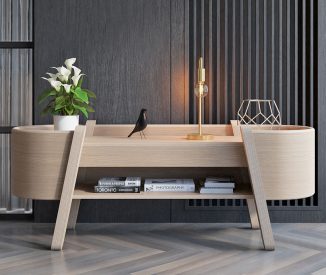 Embrace – Modern Sideboard Design Features Soft Curves and Artistic Joints