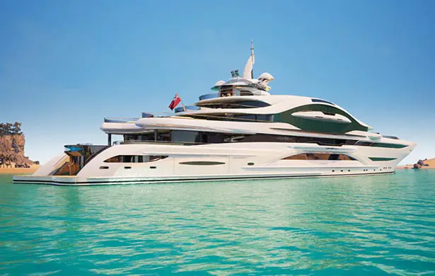 Emir Gigayacht Concept by Gresham Yacht Design - Tuvie Design